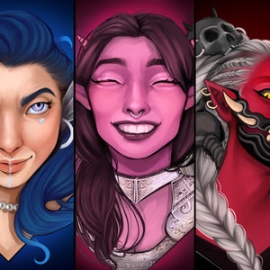Digital character commission | Custom Fantasy portrait | Rol Play | D&D | RPG | OC