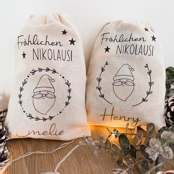 Nikolaussäckchen | personalisiert | Nikolaussack | Nikolausgeschenk | Nikolausbeutel