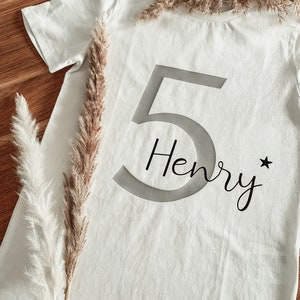 Iron-on patch, birthday, boy girl, birthday T-shirt, personalized, first second third fourth fifth sixth birthday