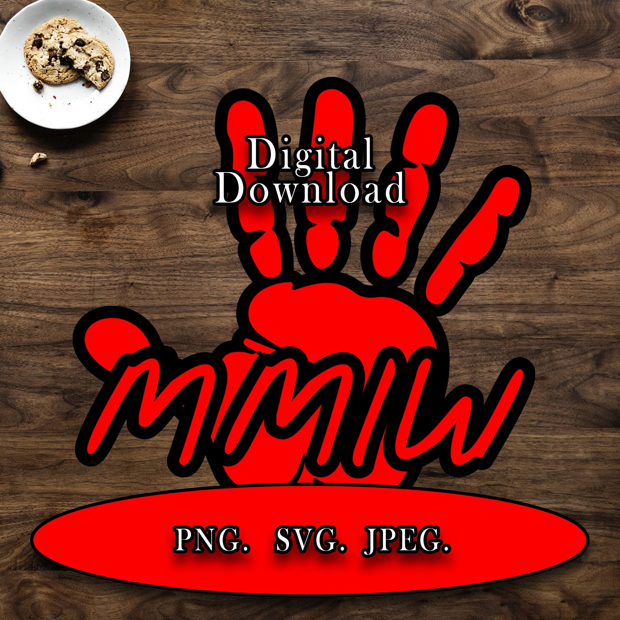 Downloadable Png. Svg. Jpeg. MMIW Red Hand Etsy