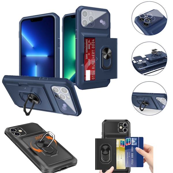 For iPhone 12 11 13 14 Pro Max XR 7 8 Heavy Duty 360 Full Shockproof Case Cover