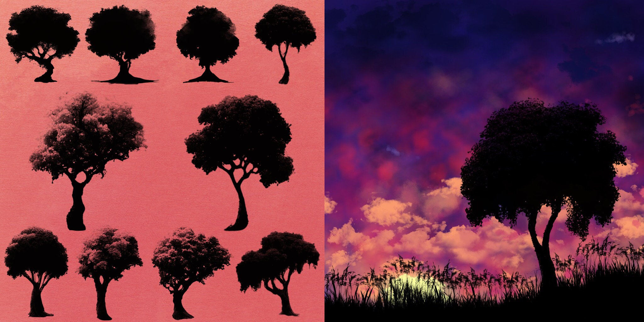 211 Procreate Tree Brushes Stamps, Procreate Botanical Brushes, Nature ...