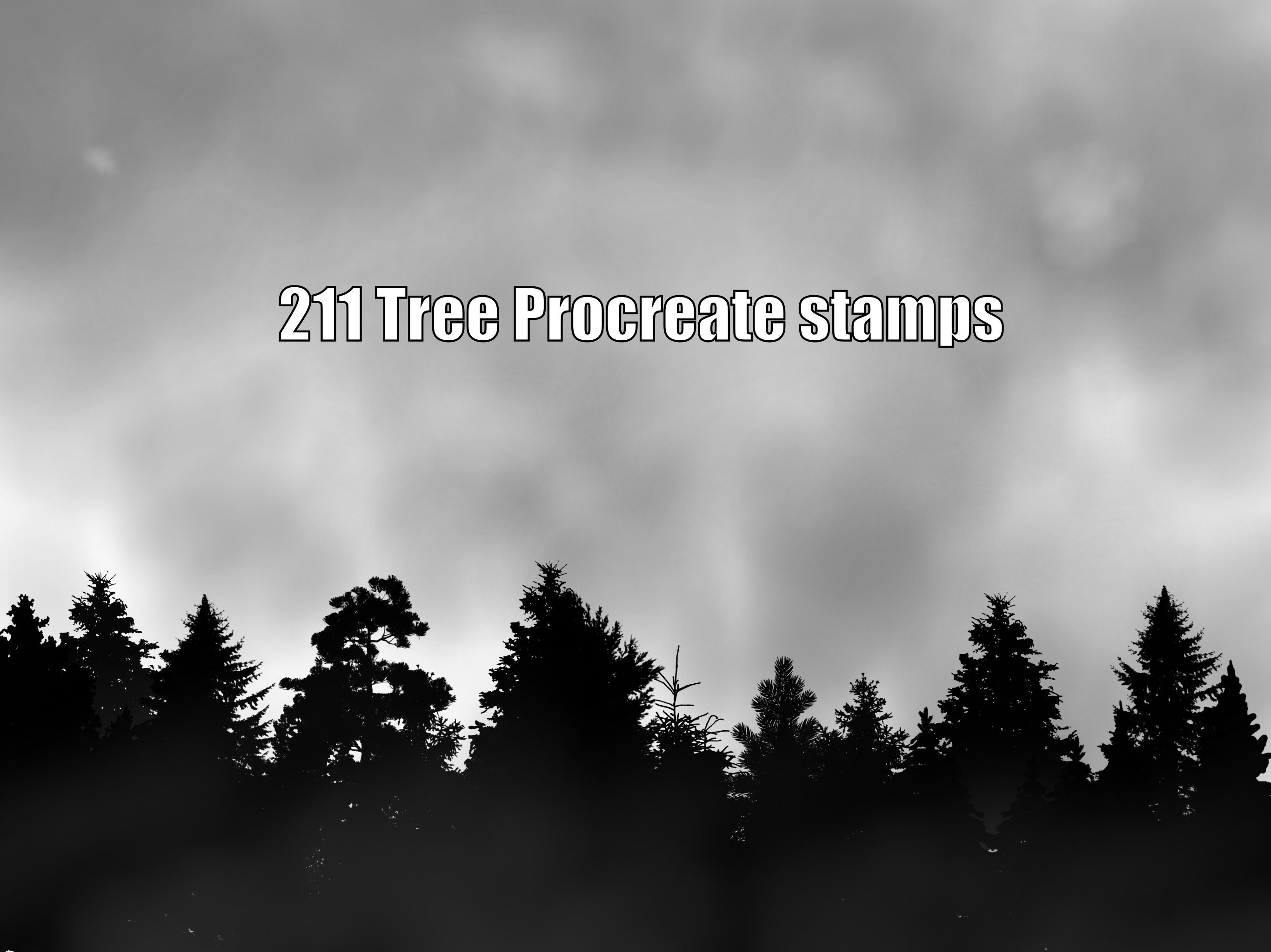 211 Procreate Tree Brushes Stamps, Procreate Botanical Brushes, Nature ...