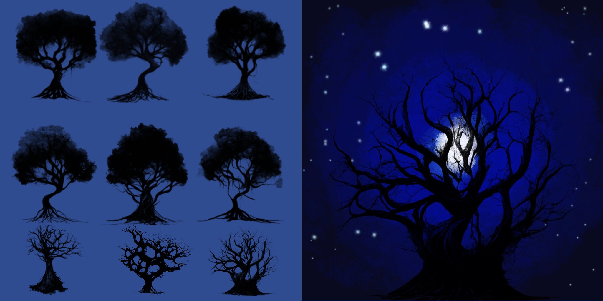 211 Procreate Tree Brushes Stamps, Procreate Botanical Brushes, Nature ...