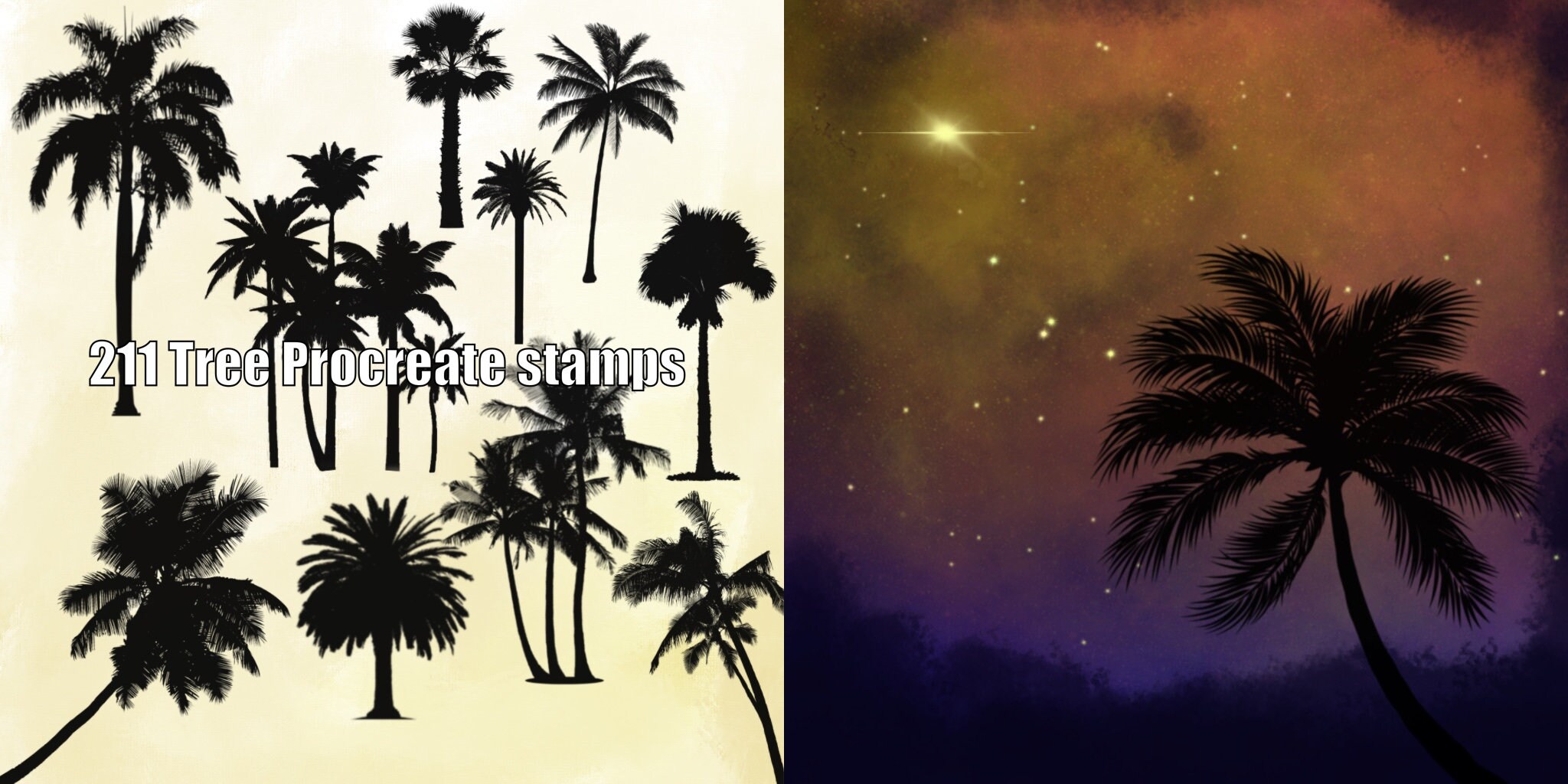 211 Procreate Tree Brushes Stamps, Procreate Botanical Brushes, Nature ...