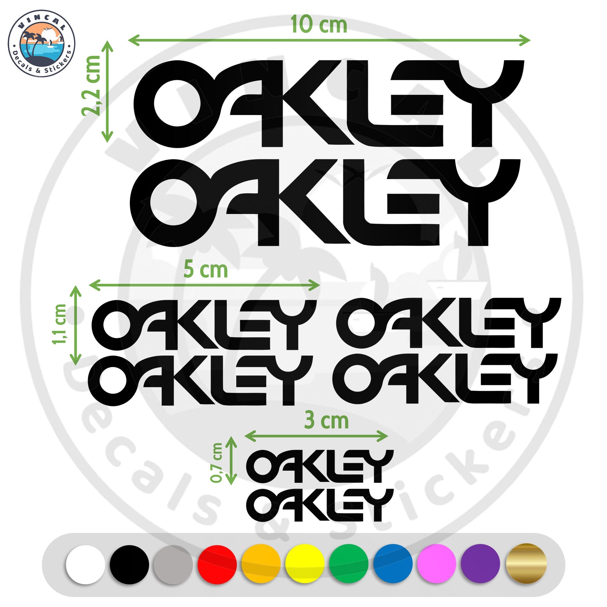 green oakley logo Sticker for Sale by fearneeee