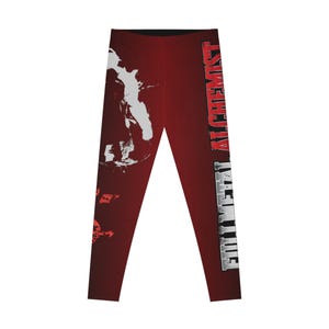 Stretchy Leggings, Fullmetal Alchemist Inspired Yoga Pants, Anime Activewear, Comic Book Comic-Con Cosplay Apparel, Geek Gift for Otaku,