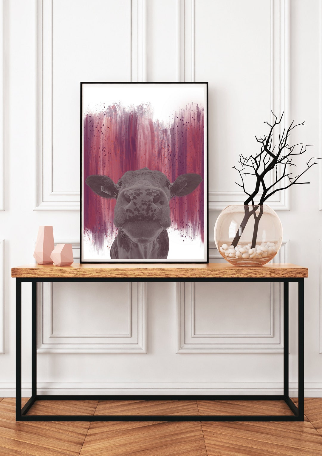 Dairy Cow Print Cow Print Wall Art Farmhouse Wall Decor Etsy