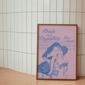 Pride & Prejudice Book Digital Poster