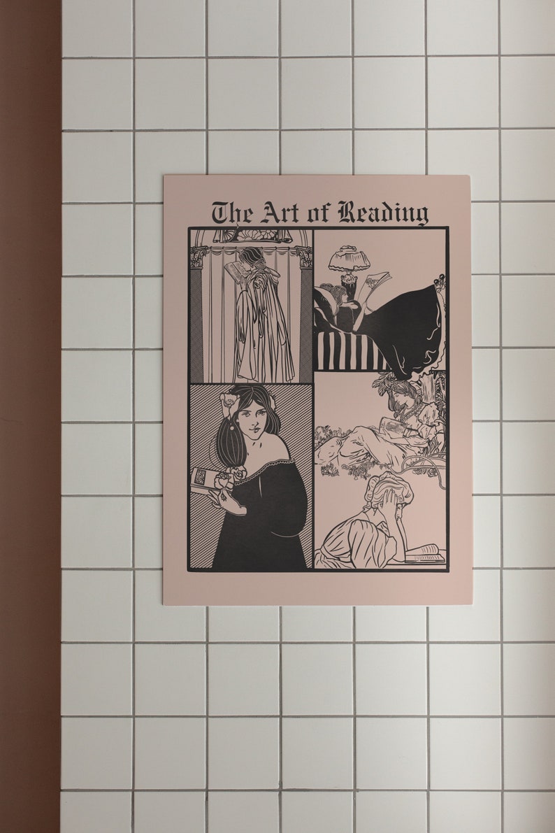 THE ART of READING Poster, Book Print, Book Readers Wall Art, Printable ...
