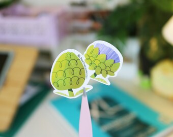 Illustrated Artichoke Sticker | Trendy Aesthetic Vegetable Decal for Scrapbook / Laptop / Bujo | Cute Art Stationery Supplies | Matte Vinyl