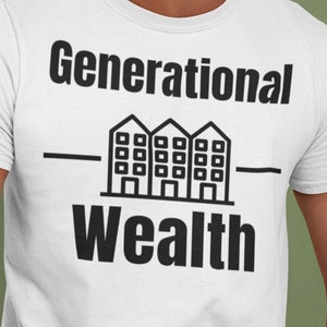 Generational Wealth Investor Mindset T Shirt Unisex Jersey Short Sleeve Tee. Motivational Inspirational Multifamily Investor T-shirt