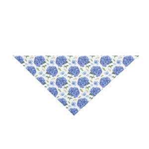 Floral hydrangea Pet Bandana, Quick-Dry Polyester, Summer Dog & Cat Style