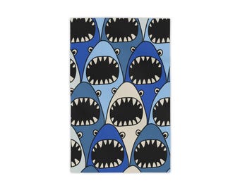 Fun Shark Beach Towel: Vibrant Summer Swim Gear