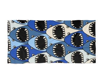 Shark Attack Beach Towel - Fun Summer Accessory