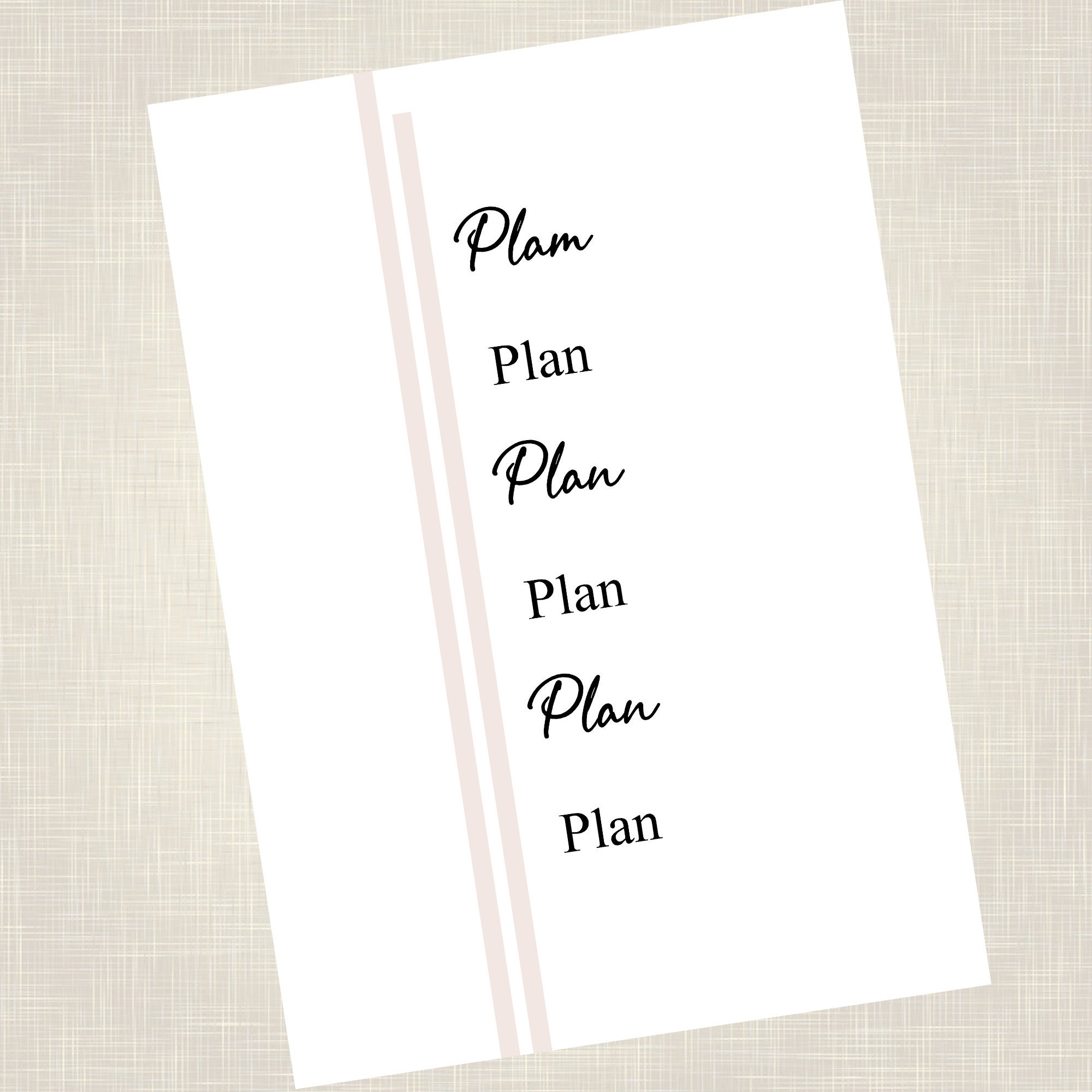 Printable Poster Plan Plan Plan Etsy
