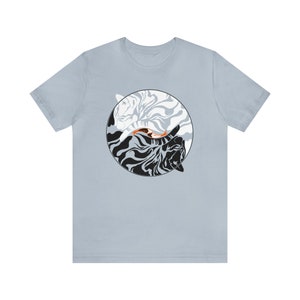 Sleeper Cat Fish - Yin Yang - Unisex Jersey Short Sleeve Tee