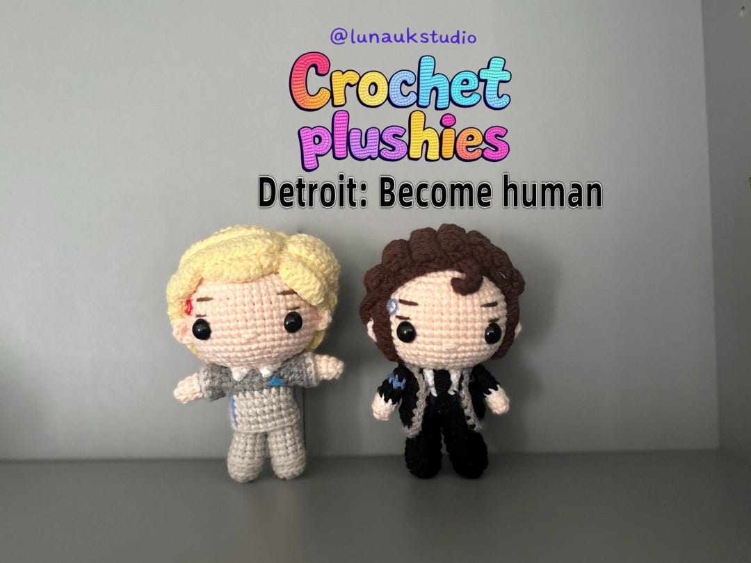 Handmade Crochet Detroit: Become Human Plushies,conner RK800