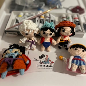 Crochet Pirate The Swordman Keychain plushies / Pirate The Swordman Amigurumi Crochet plushies  Inspired, bag Charm Amigurumi,handcraft gift