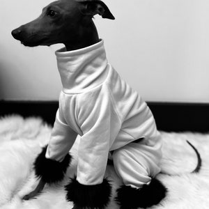Jersey Lazarus Jumper with Faux Fur Cuffs for Italian Greyhound