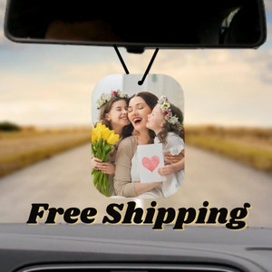 Personalized Car Air Freshener. Customized Scented photo gift for special occasion, family & friends. Kids and Baby pictures, holiday gifts