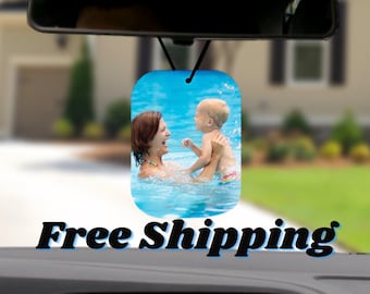 Personalized Photo Car Air Freshener: Custom Felt Gift