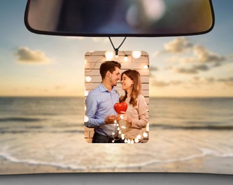 Special Moments Photo Car Air Fresheners, Personalized gift for family, friends, Boyfriend or girlfriend, custom car accessories present