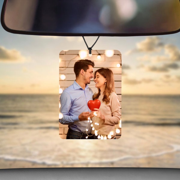 Special Moments Photo Car Air Fresheners, Personalized gift for family, friends, Boyfriend or girlfriend, custom car accessories present