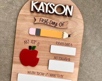 First Day Of School Sign SVG, School Board SVG, Back To School Sign Laser File, First And Last Day School Sign Laser File,