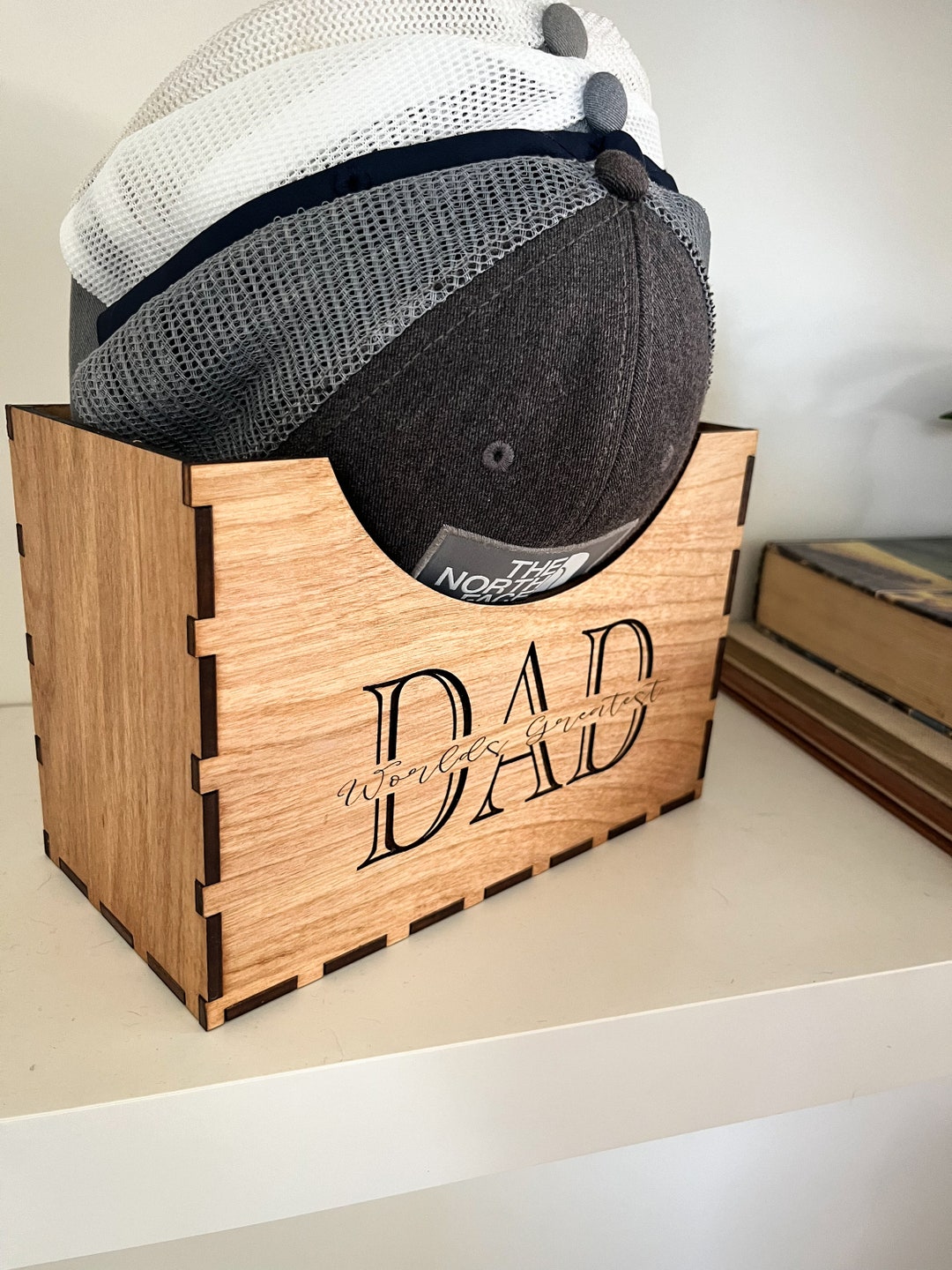 Personalized Father‘s Day Wooden Hat Holder, Fathers Day Gift ,hat ...