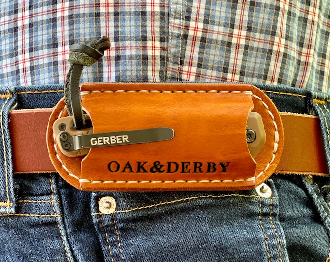 Knife Sheath Belt Sheath Horizontal Knife Sheath Leather Etsy