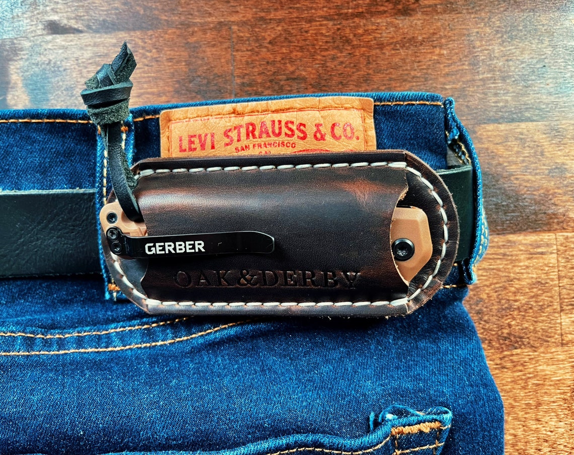 Knife Sheath Belt Sheath Horizontal Knife Sheath Leather Etsy