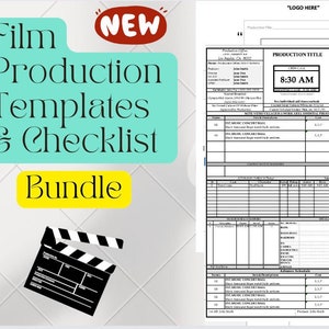 Production Templates, Checklists and Cheat Sheets (Filmmaking Documents Bundle)