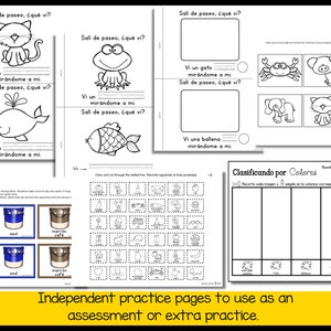 Color Activities Printables-spanish Activities-homeschool- Preschool ...
