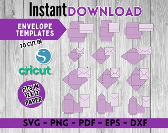 Modèle d'enveloppe SVG, modèle d'enveloppe camée, modèle d'enveloppe Cricut, enveloppe PDF, fichier numérique d'enveloppe, enveloppe PNG, numérique