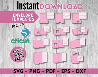 Umschlag SVG-Vorlage, Umschlag Vorlage Cameo, Umschlag Vorlage Cricut, Umschlag PDF, Umschlag digitale Datei, Umschlag PNG, Digital