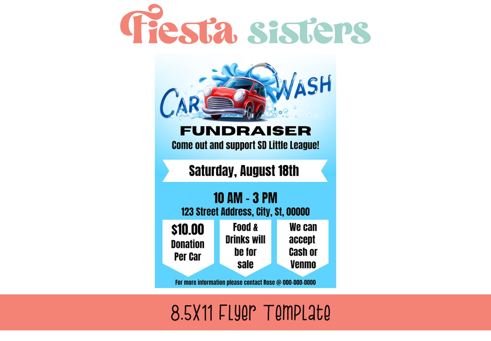 Dynamic Car Wash Fundraiser Flyer Abstract Concept Dynamic Car Wash Fundraiser Flyer Abstract Concept