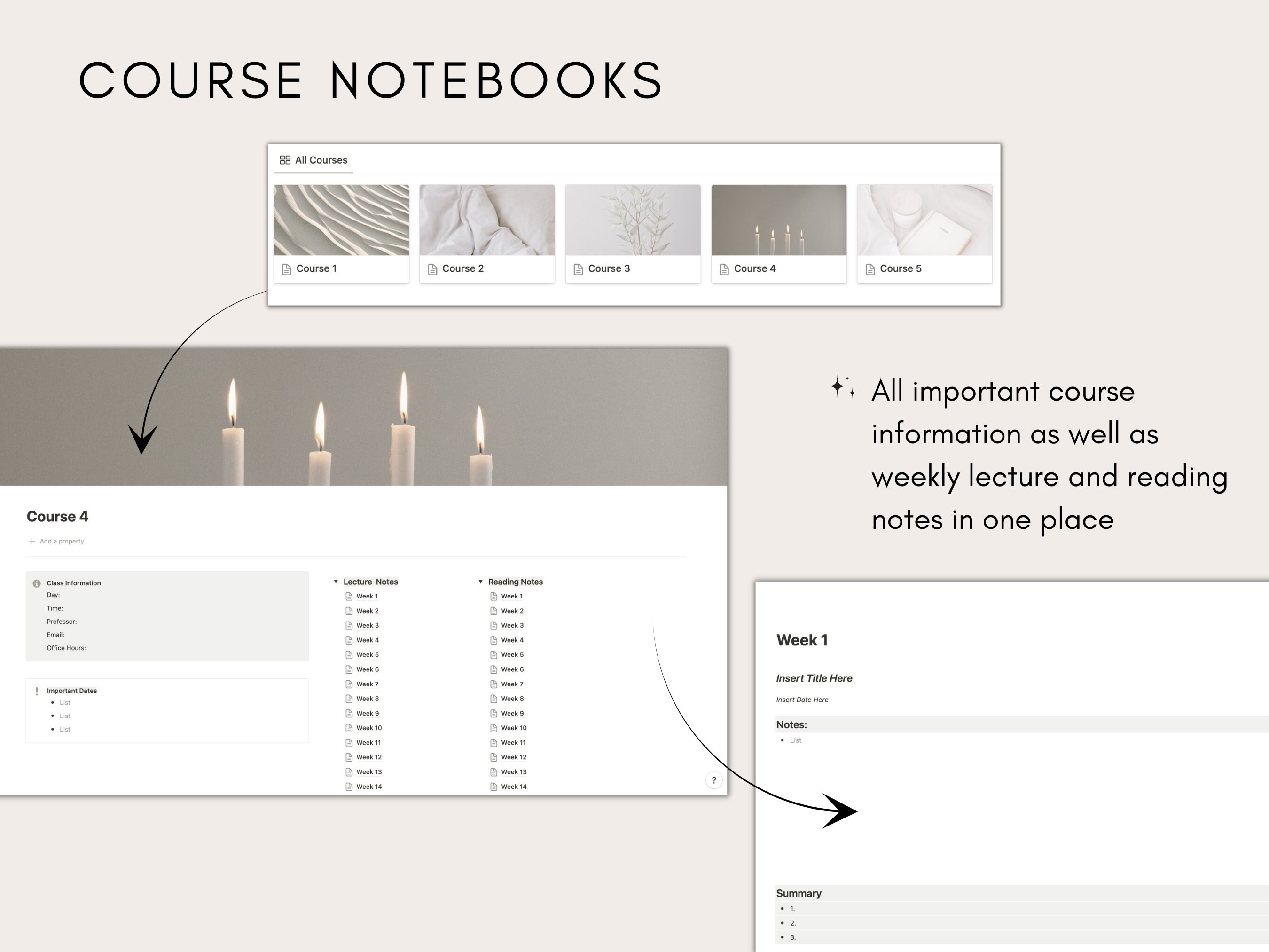 Student Planner Notion Template: All-in-one Organizer for Agenda ...