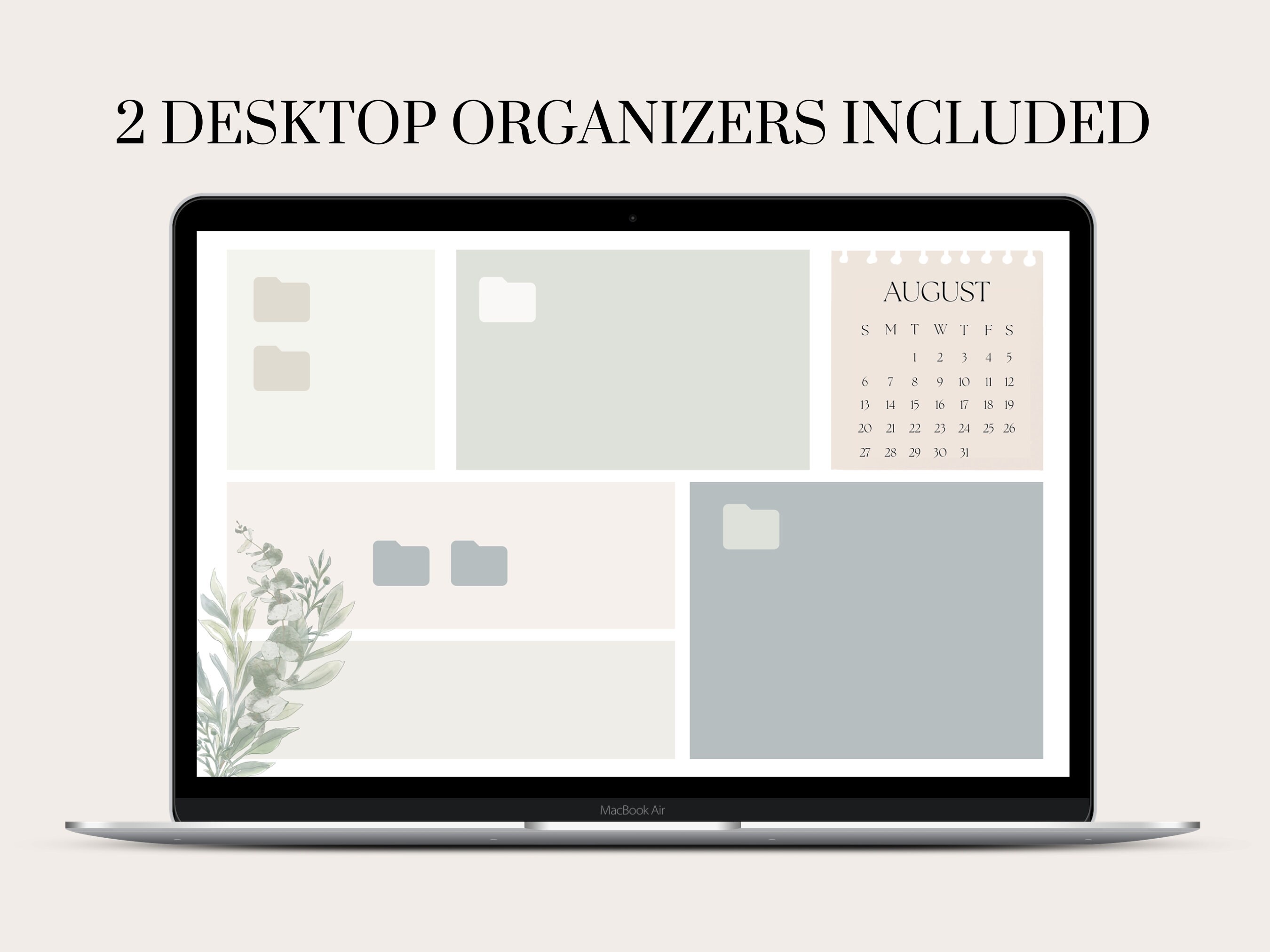 Calendar Organizer For Computer Aesthetic Desktop Wallpaper Organizers With Monthly Calendar (january ...
