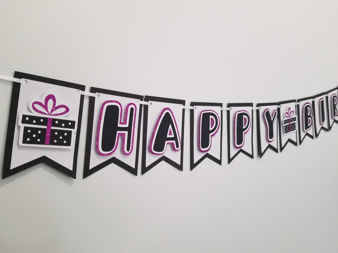 Pink Glitter Sweet 20 Birthday Banner - Happy 20th Party Decor With Hanging Kit For Teens