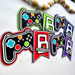 Personalized Video Game  Birthday Banner | Gamer Name Party Banner | Custom Gamer Level Unlocked Birthday Age Banner | Kids Party Banner