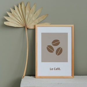 Coffee | Illustration of coffee bean | digital wall art