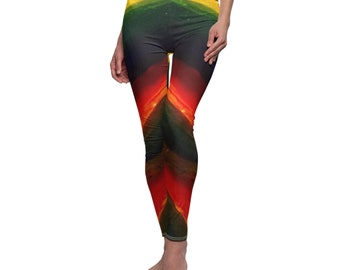 Rainbow Hippie Boho Colorful Festival/Rave Leggings, Tight Bottoms Buttery soft Stretchy Comfortable Yoga Leggings Slimming, Non-See Through