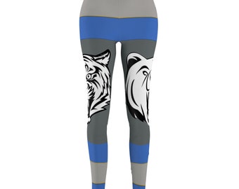 Tiger Grizzly Basketball Festival/Rave Leggings Tight Bottoms Buttery soft Stretchy Comfortable Yoga Leggings, Slimming, Non-See Through.