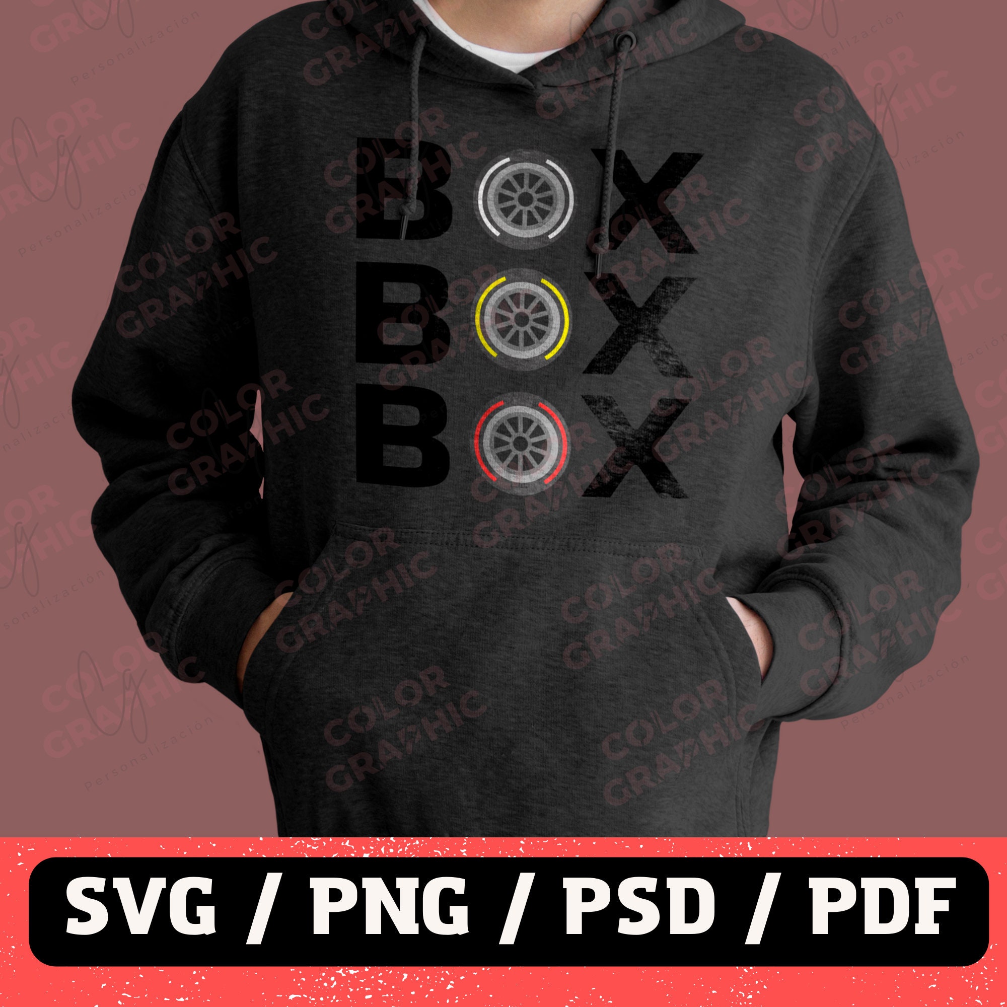 Archivo Digital de F1 box, box, box, svg, ideal para corte, impresion ...
