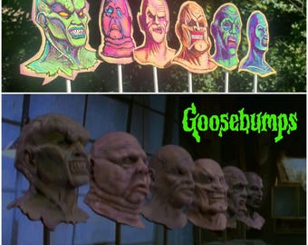 Goosebumps The Haunted Mask unloved ones 3D Halloween craft display Picks.