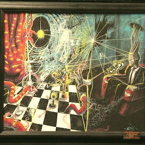 Interdimensional Chess Painting