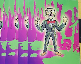 Stampa 5x7 ispirata a Slappy vs Monster Blood Goosebumps