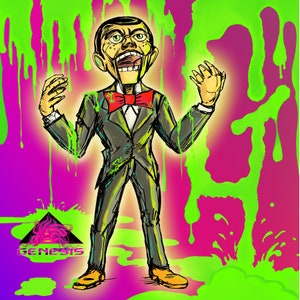 Slappy vs Monster Blut Gänsehaut 5x7 Kunstdruck