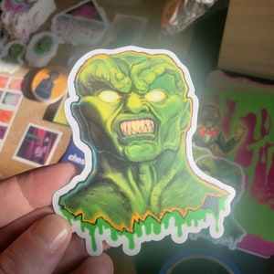 The Haunted Mask kippenvel gestanste stickers 4 x 4 inch